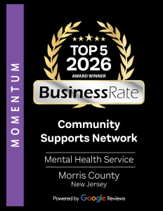 TOP 5 2026 BusinessRate Momentum achievement for mental health service awarded to Community Supports Network
