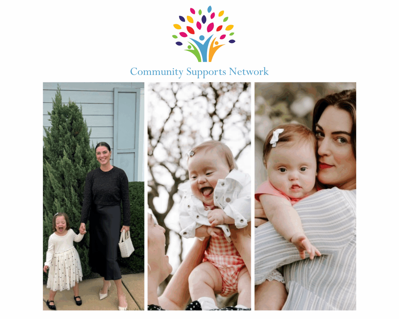 Collage of photos of Jess and Adeline in honor of Down Syndrome Awareness Month (DSAM)